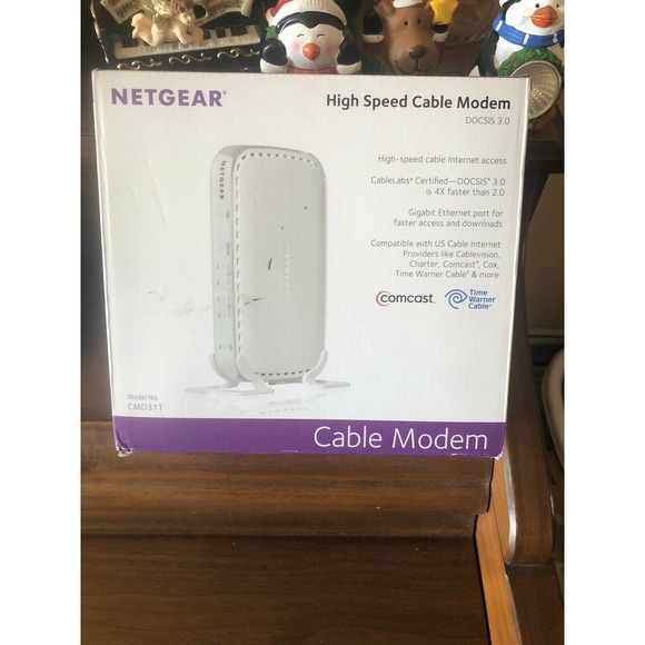 New NETGEAR CMD31T-100NAS High Speed Cable Modem DOCSIS 3.0 External Port IPv6 - Picture 10 of 12